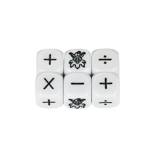 Maths Operations Dice +-/x and Joker d6 (1)