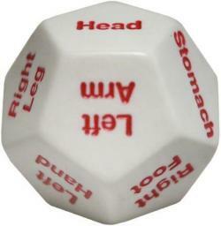 Jumbo D12 Hit Location / Body Parts Die