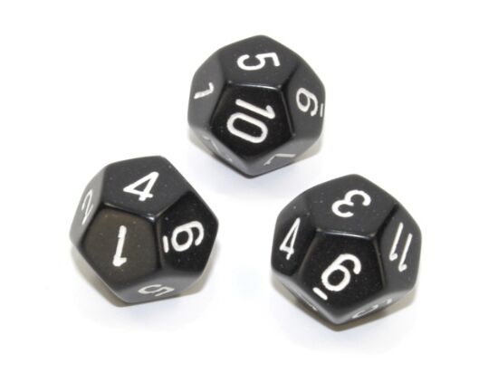 Single Opaque 16mm D12 Dice - Random Colour