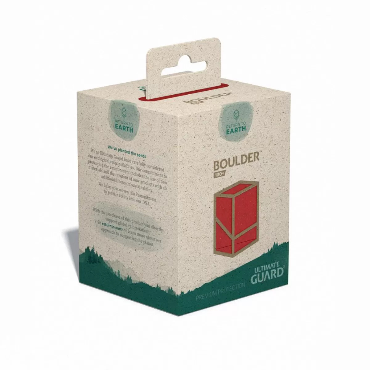 Ultimate Guard Return to Earth Boulder 100+ Deck Box Red
