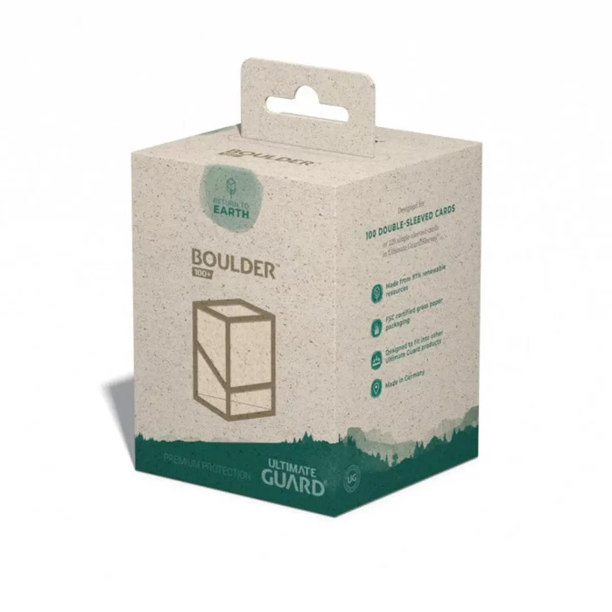 Ultimate Guard Return to Earth Boulder 100+ Deck Box Natural