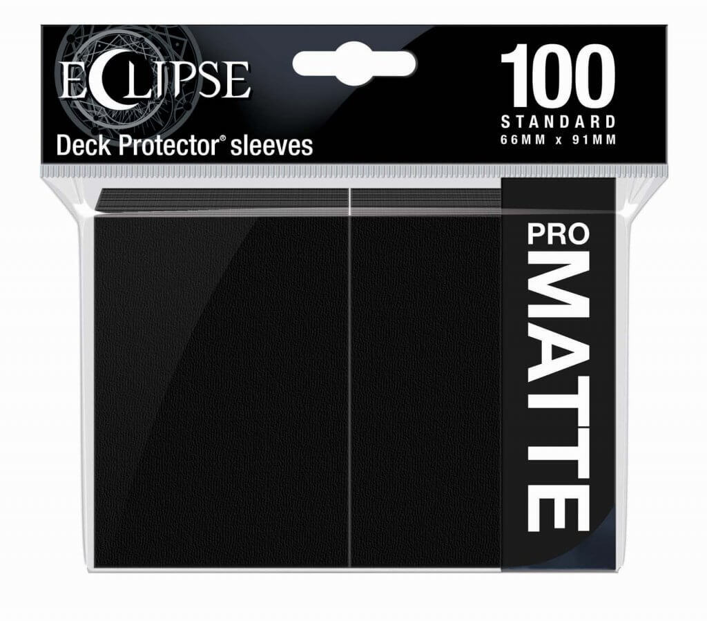 Ultra-Pro Deck Protector: Standard - Matte 100ct Black ECLIPSE