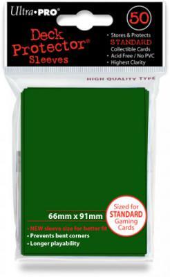 Ultra-Pro Deck Protector Sleeves: Green Solid (50)
