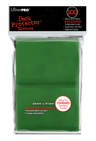 Ultra-Pro Deck Protector Sleeves: Green Solid (100)