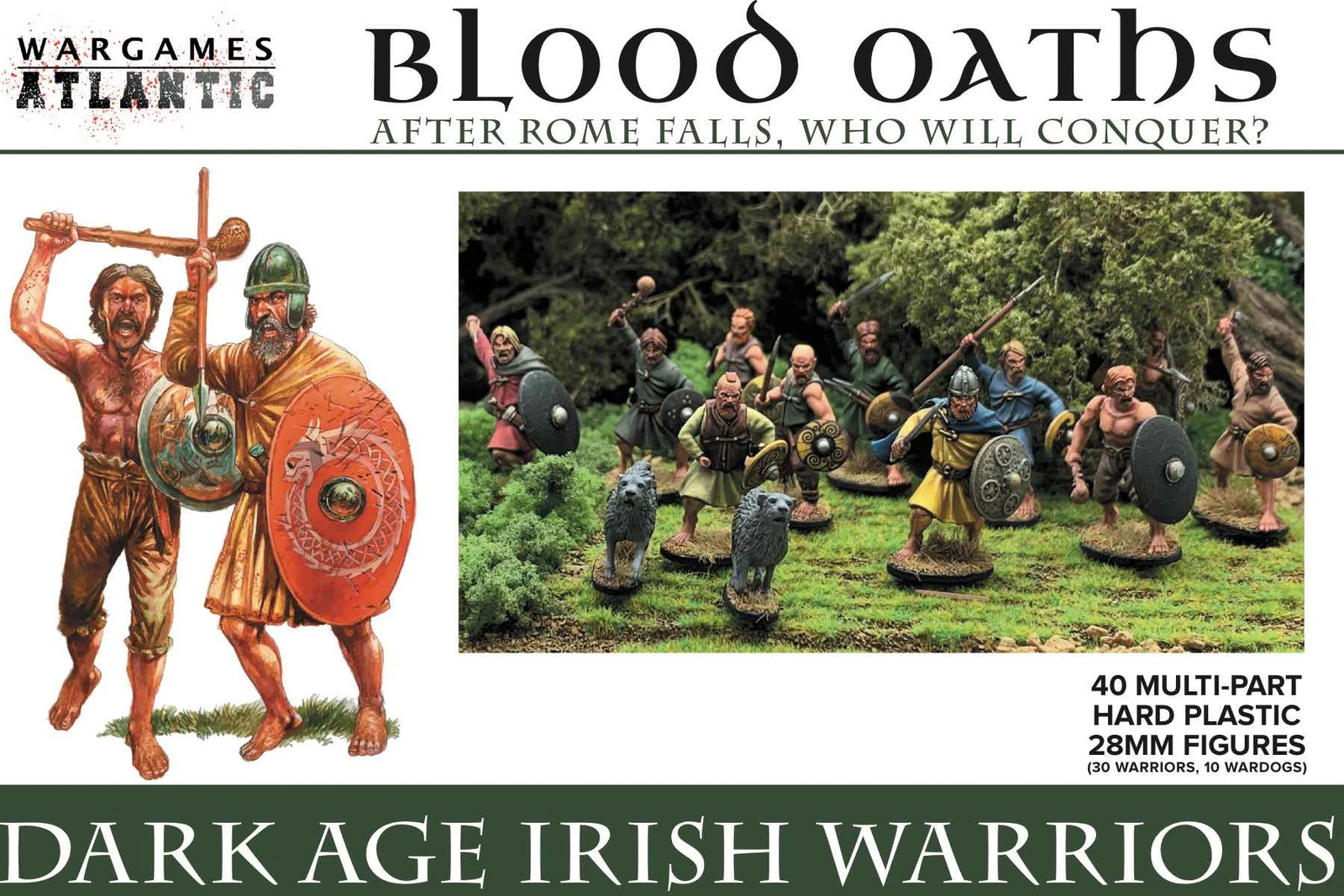 Dark Age Irish Warriors - 30 28mm Dark Age Warriors