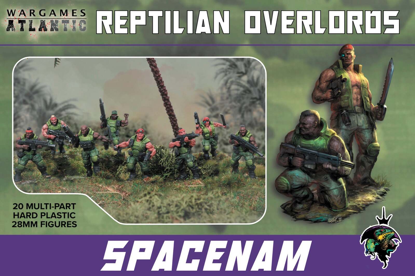 SpaceNam - 20 x 28mm Sci-fi Infantry Troops