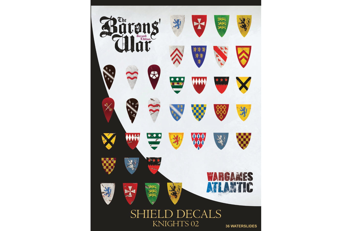 Barons' War Shield Decals (02): Knights 02