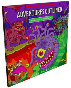 5th Edition Adventures Outlined Colouring Book Monster Manual 1