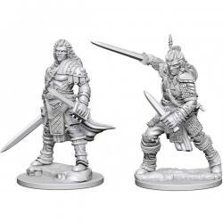 Pathfinder Deep Cuts Unpainted Minis — Male Human Fighter
