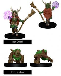 WizKids Wardlings Pre-painted Miniatures: Boy Druid and Tree Creature