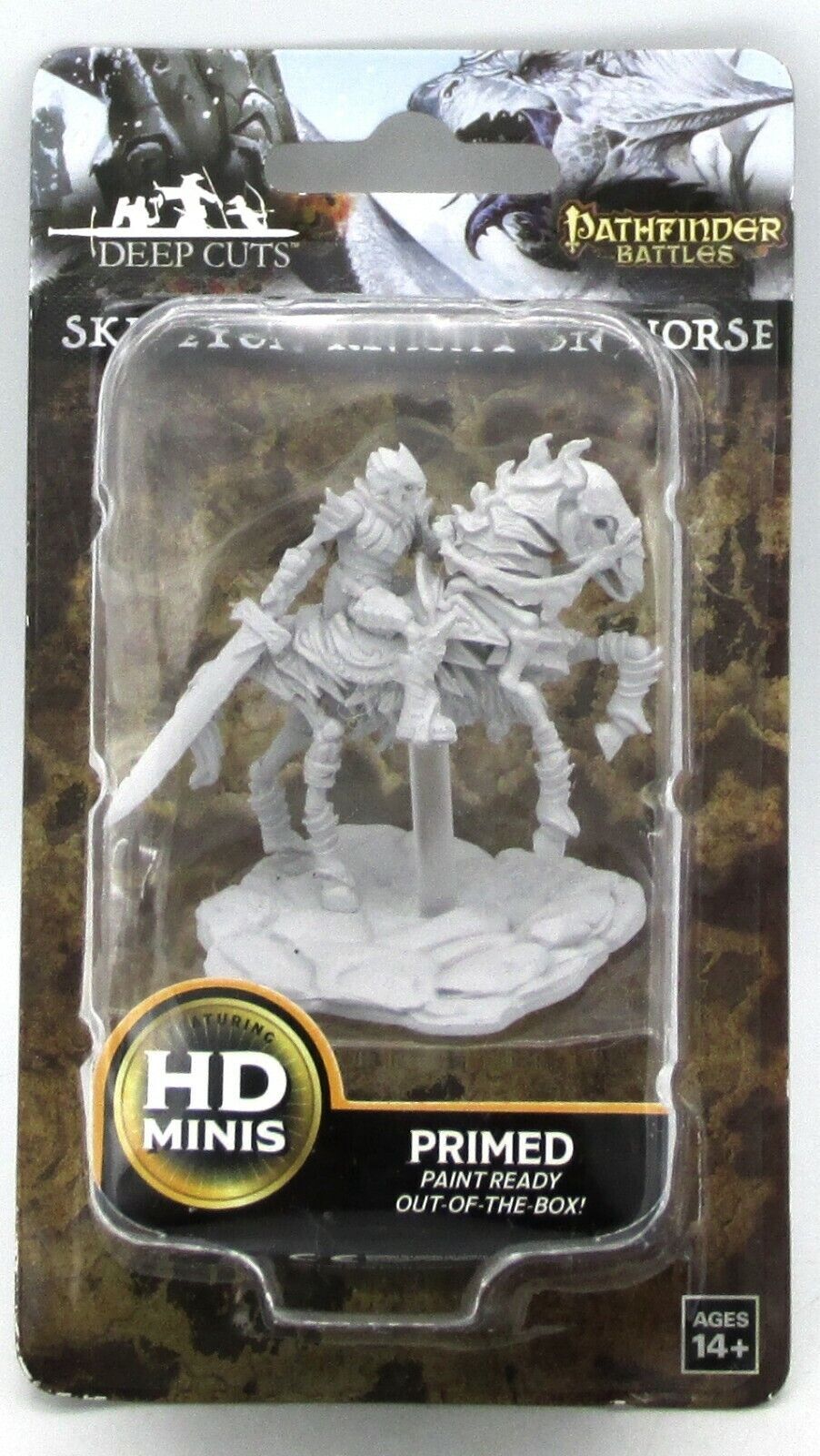 Pathfinder Deep Cuts Unpainted Minis — Skeleton Knight on Horse