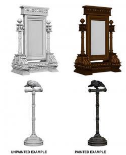 Pathfinder Deep Cuts Unpainted Minis — Mirror & Bird on Stand