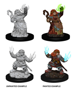 Pathfinder Deep Cuts Unpainted Minis — Female Dwarf Summoner