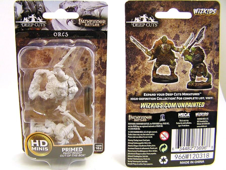 Pathfinder Deep Cuts Unpainted Miniatures: Orcs