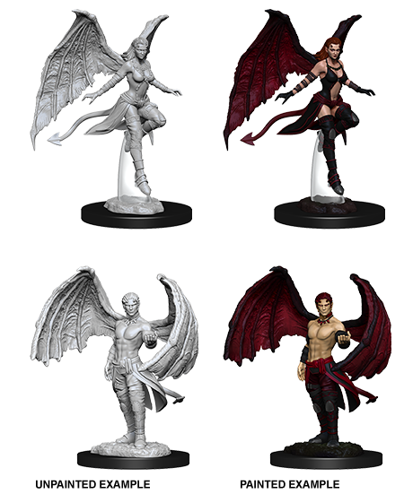 D&D Nolzurs Marvelous Unpainted Minis: Succubus & Incubus