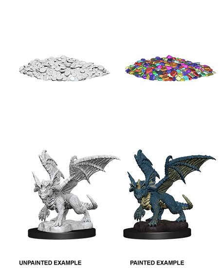 D&D Nolzurs Marvelous Unpainted Minis: Blue Dragon Wyrmling