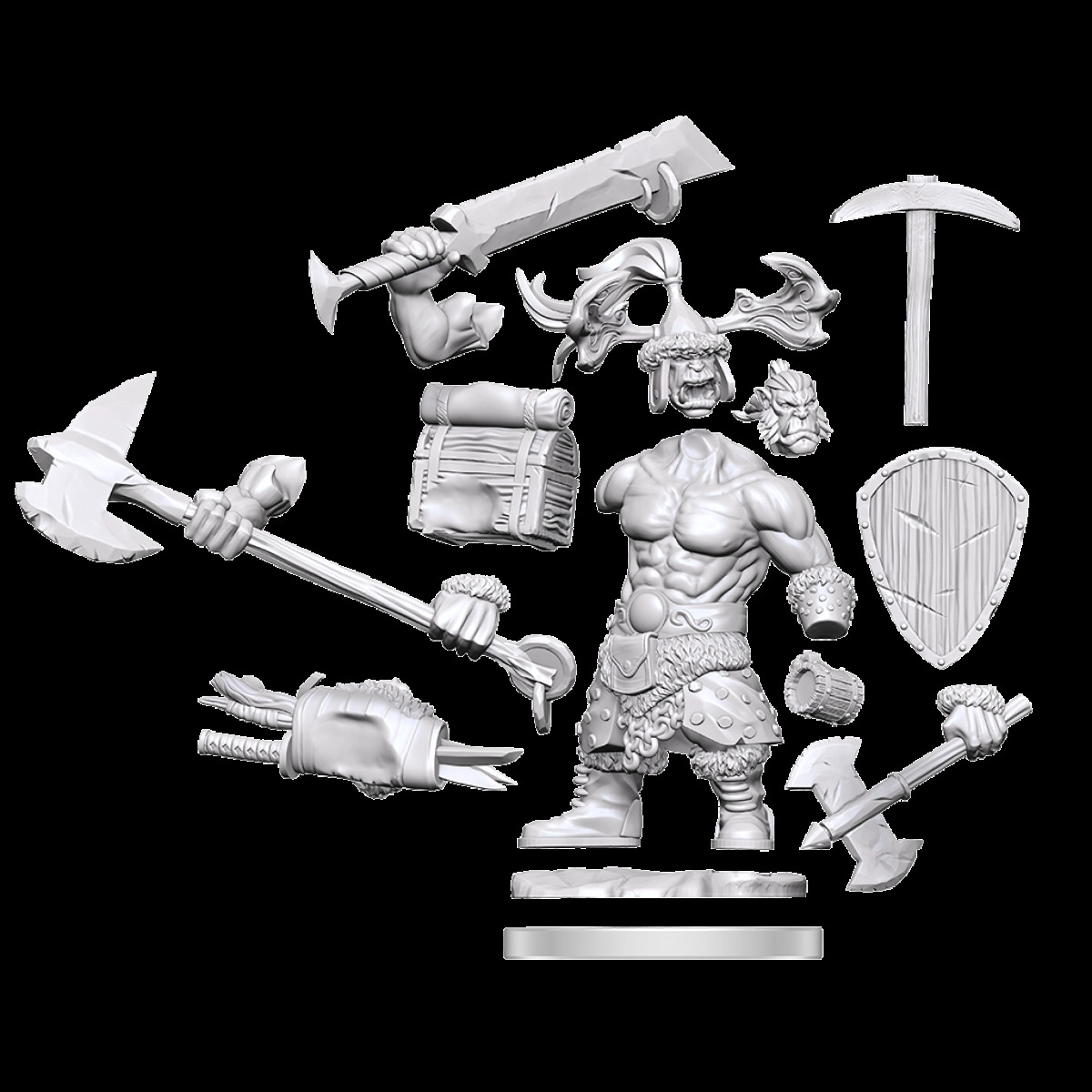 D&D Frameworks Orc Barbarian Male