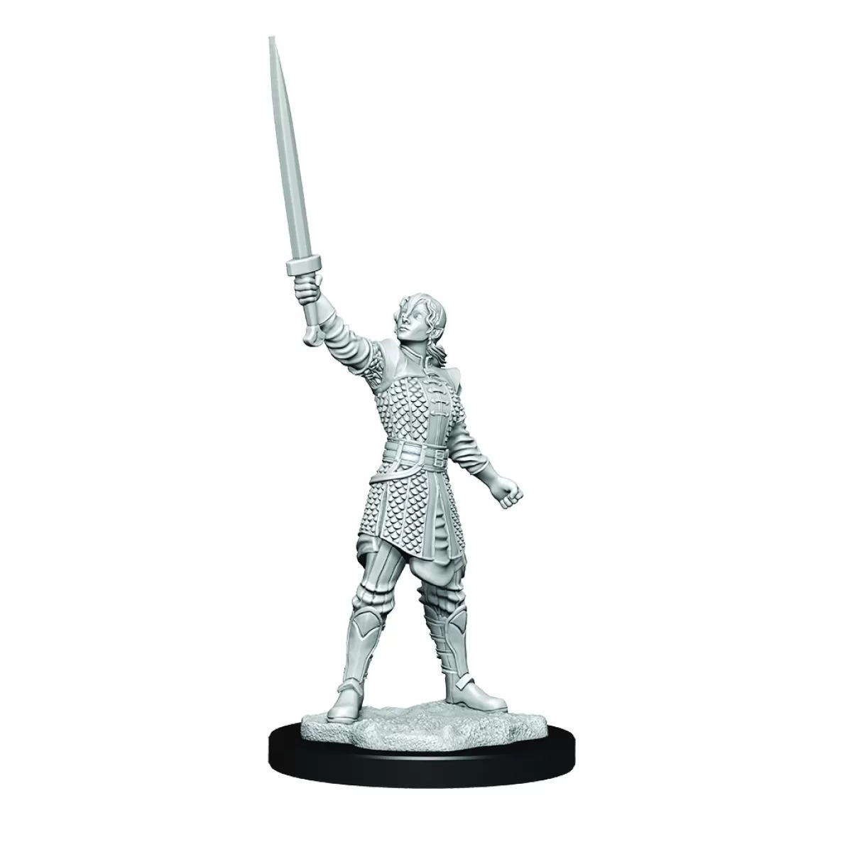 Critical Role: Unpainted Miniatures - Human Dwendalian Empire Fighter Female