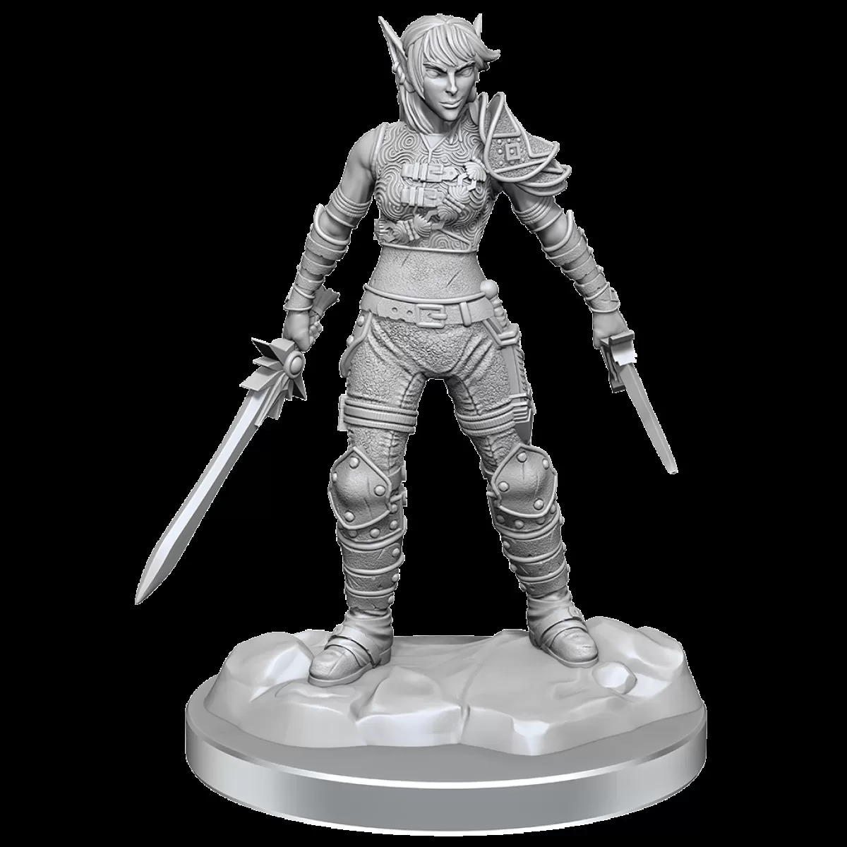 D&D Nolzurs Marvelous Unpainted Miniatures: Elf Rogue & Half-Elf Rogue Protege