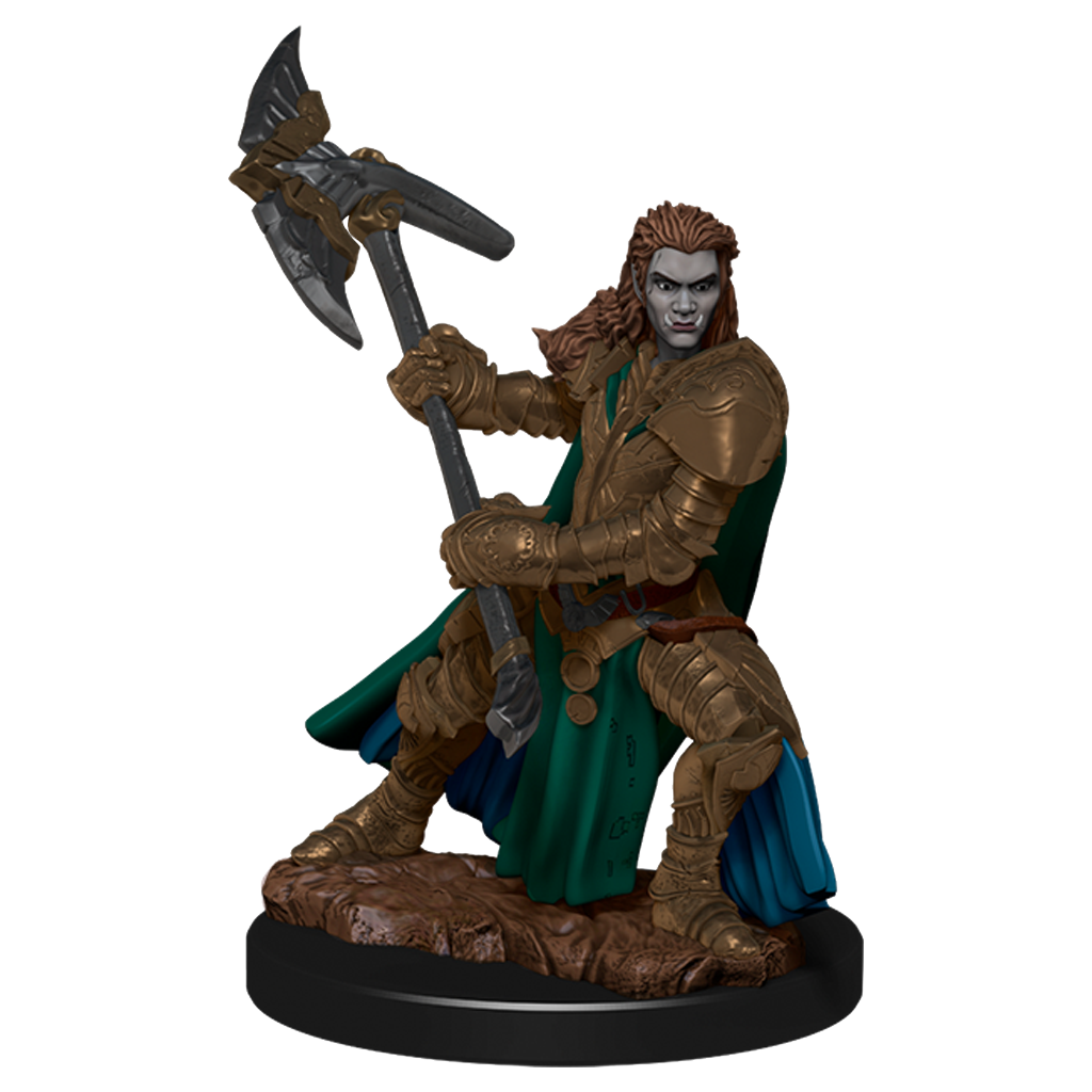 D&D Premium Painted Figures: Half-Orc Fighter Female