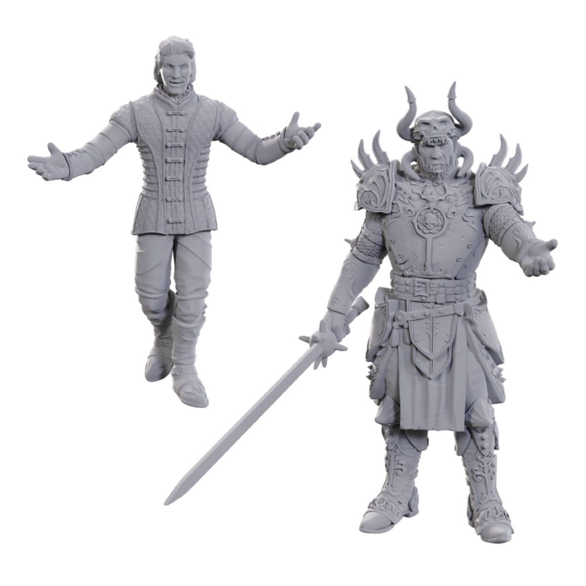 D&D Nolzurs Marvelous Unpainted Minis: Special Edition – Baldur's Gate 3: Sarevok Anchev & Raphael