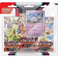Pokemon TCG Scarlet & Violet 3 Obsidian Flames Three Booster Blister - Houndstone