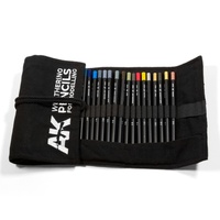 AK Interactive Weathering Pencils Sets: Full Range - Cloth Case
