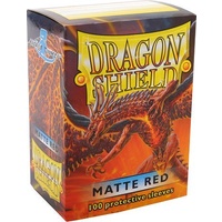 Dragon Shield Sleeves: 100 Box - Matte Red