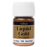 Model Colour Metallic Liquid Red Gold (Alcohol Base) 35 ml
