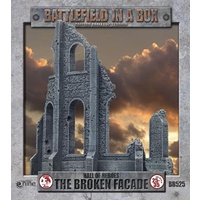 Battlefield in a Box: BB525 Gothic Battlefields - Hall of Heroes Broken Facade - 30mm (2 pc)