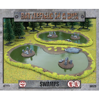 Battlefield in a Box: BB529 Swamps - 30mm (6 pc)