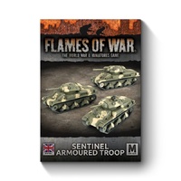 Flames of War: British: Sentinel Armoured Troop (x3)