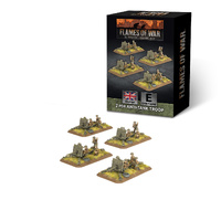 Flames of War: British: 2pdr Antitank Platoon (x4 guns, Plastic)