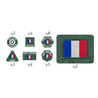 Flames of War: French: EW Tokens (x20) and Objectives (x2)