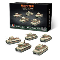 Flames of War: French: S-35 Somua Tank Platoon (x5 Plastic)