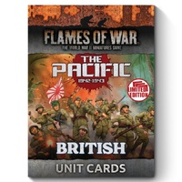 Flames of War: The Pacific: British, Australian & Indian MW Unit Card Pack (x55 Cards)
