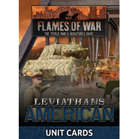 Flames of War: Late War Leviathans - American Unit Cards (33x Cards) - Limited Edition