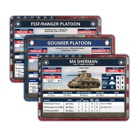 Flames of War: American: Liberation of Italy American & French Unit Cards (x69 Cards)