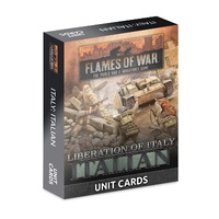 Flames of War: Italian: Liberation of Italy Italian Unit Cards (x53 Cards)