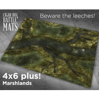 Battle Mat: 4x6 Marshlands (10-28mm Scale)