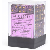 Speckled 12mm d6 Hurricane Dice Block (36 dice)