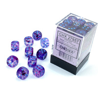 Nebula 12mm d6 Nocturnal/blue Luminary Dice Block
