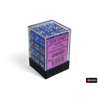 Nebula Aura/white Luminary 12mm d6 Dice Block (36 dice)