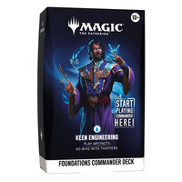 Magic the Gathering: Foundations Commander Blue Deck - Keen Engineering
