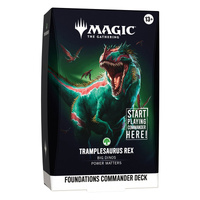 Magic the Gathering: Foundations Commander Green Deck - Tramplesaurus Rex