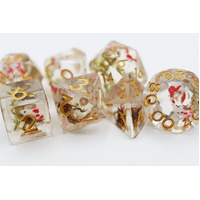 Red Koi Fish RPG Dice Set