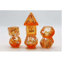 Golden Koi Fish RPG Dice Set