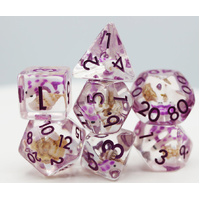 Purple Koi Fish RPG Dice Set