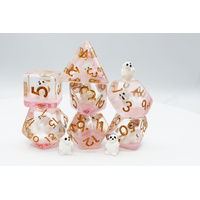 Pink Polar Bear RPG Dice Set