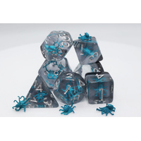Teal Octopus RPG Dice Set